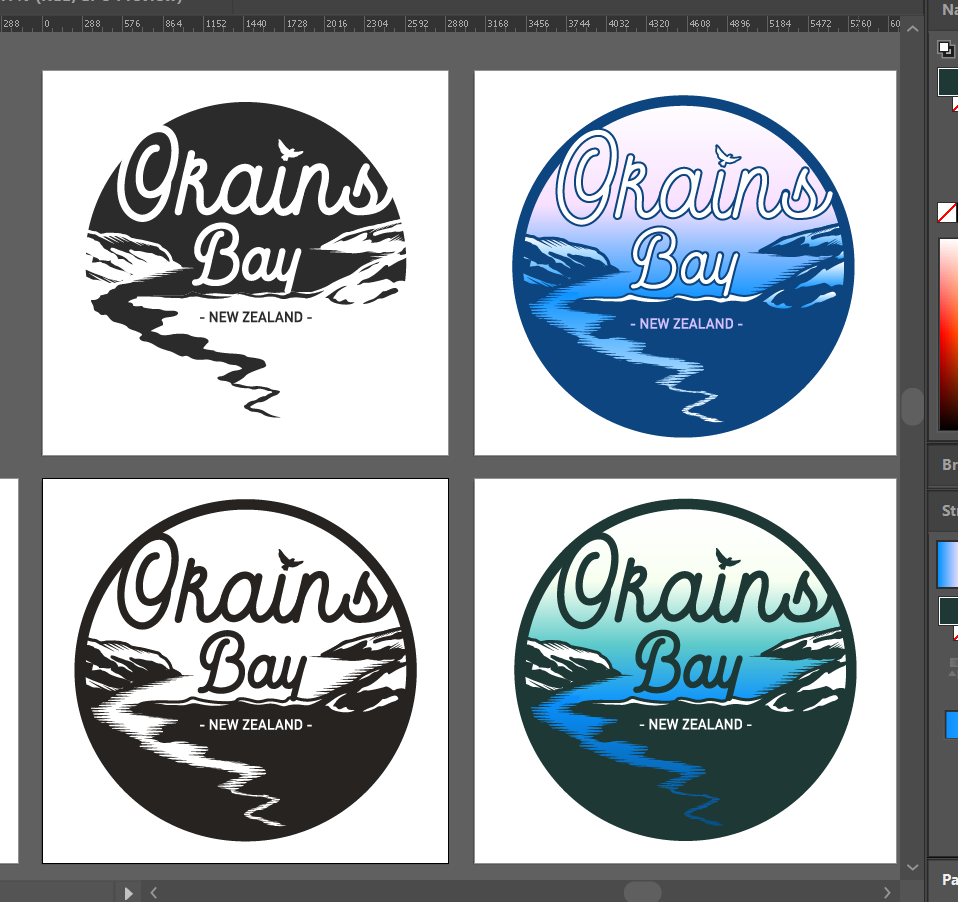 Work in progress on the logo